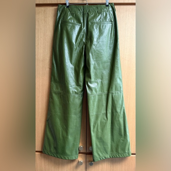*NWT* Free People Star Crossed Lovers Olive Green Vegan Pant, size 10 - Picture 8 of 10